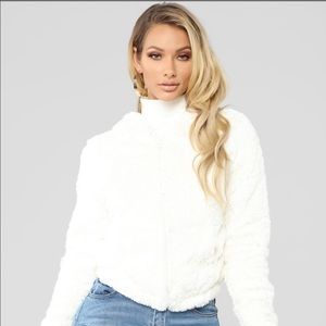 Fuzzy Jacket - Ivory